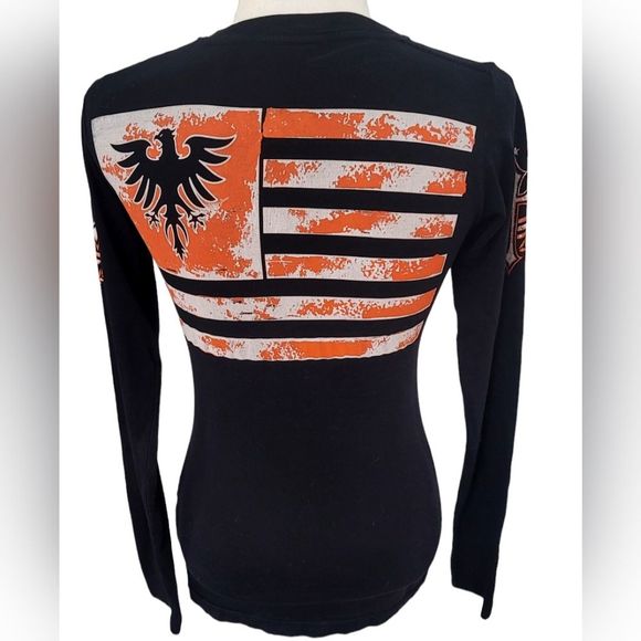 NWOT | Archaic | Womens Long Sleeve, V Neck REDEMPTION T Shirt / Top /Tee - Picture 3 of 4